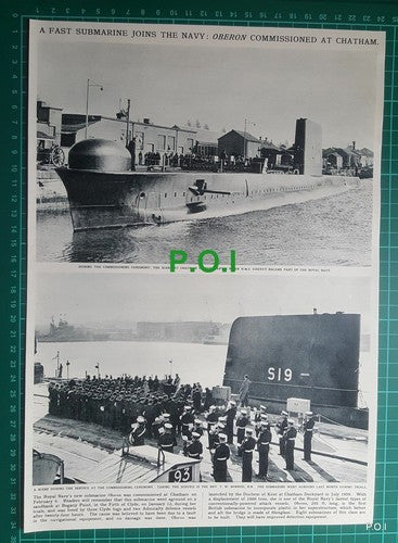 (X262) Submarine OBERON Commissioned At Chatham Royal Navy - 1961 Clip