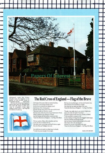 X1398) Cranleigh Surrey Flagpole House - 1985 Cutting