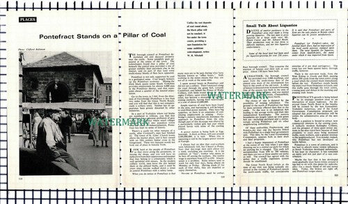 (8129) Pontefract Yorkshire - 1966 Article
