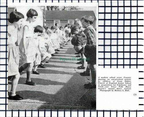 C5843) Great Oakley Junior School Essex Dancing - 1962 Cutting