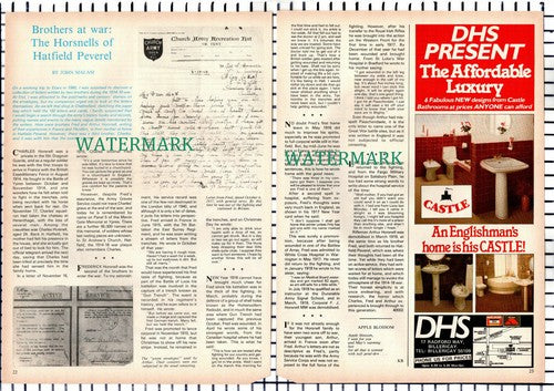 The Horsnells Of Hatfield Peverel Esse Charles Frederick Horsnell - 1984 Article