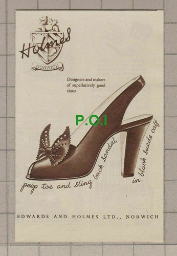 C2360) Edwards And Holmes Lt Norwich Small Advert - 1947 Clip