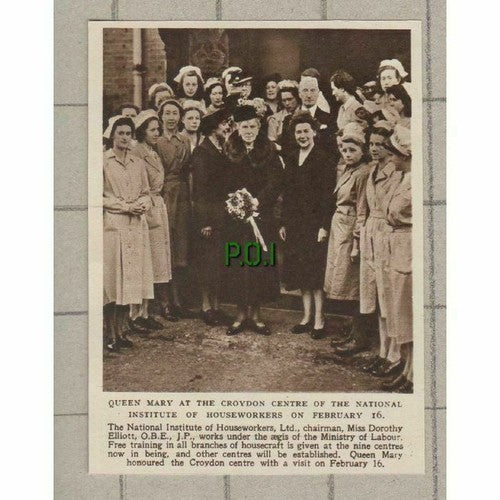 C265) Queen Mary National Institute Houseworkers Croydon Dorothy Elliott - 1949