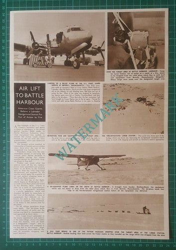 Battle Harbour Labrador Loran Coast Guard Station Fire - 1950 News Page