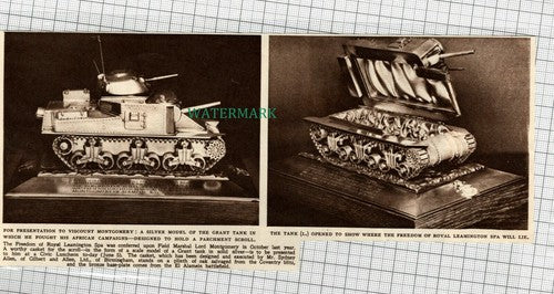 C1719) Viscount Montgomery Grant Tank Model Freedom Leamington Spa - 1948 Clip