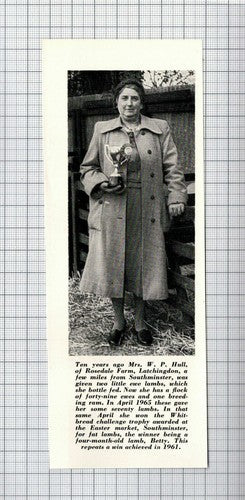 Mrs W P Hull Rosedale Farm Latchingdon Essex - 1965 Small Clipping