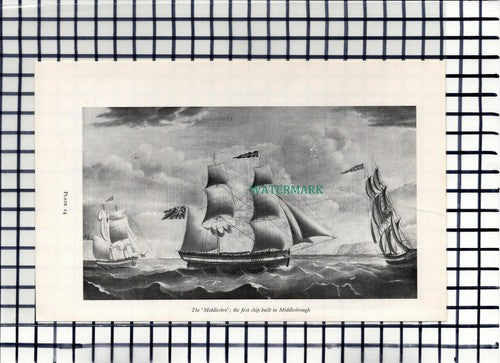 C6564) The Middlesbro Ship Middlesbrough - 1960s Book Print