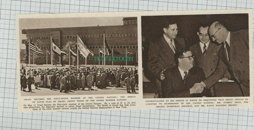 C1643) Israel Joins United Nations Mr Aubrey Eban David Hacohen - 1949 Clip
