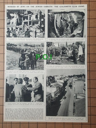 (X201) The Goldsmith Officers Club Crime Jerusalem Widgery Kenyon - 1957 Clip