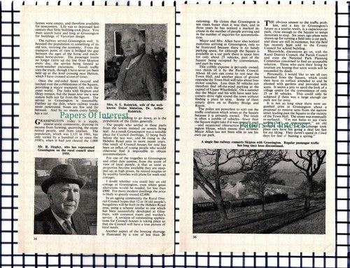 (7027) Grassington Yorkshire Hagley Raistrick Malarkey - 1964 Small Article