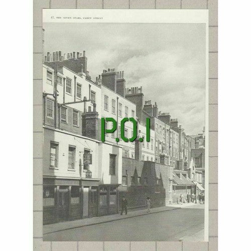 The Seven Stars Carey Street London - c.1960 Clipping