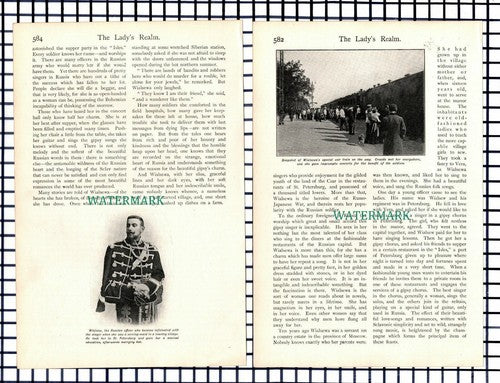 (6784) Wialsewa Russia Russian Gypsy Sergius Volkhovsky - c.1909 Article