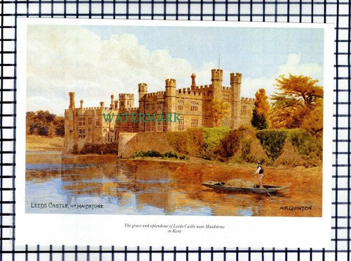 (7243) Leeds Castle Maidstone Kent - 1980s Cutting