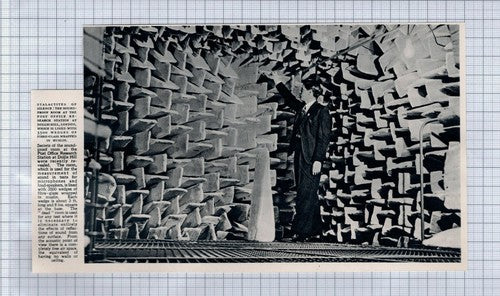(5748) Post Office Research Station Dollis Hill London Soundproof Room - 1948