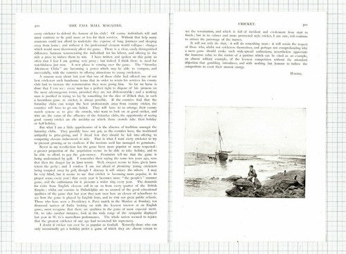 (5969) Cricket Harris - 1897 Article