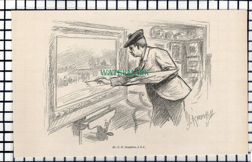 C6873) Mr G H Boughton Artist - 1891 Cutting