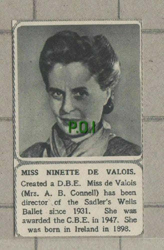 C1535) Miss Ninette De Valois Connell Sadler's Wells Ballet - 1951 Clip SMALL!