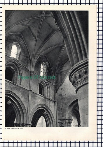 X1459) Bibury Gloucestershire / New Shoreham Sussex Church - Dble Sided Print