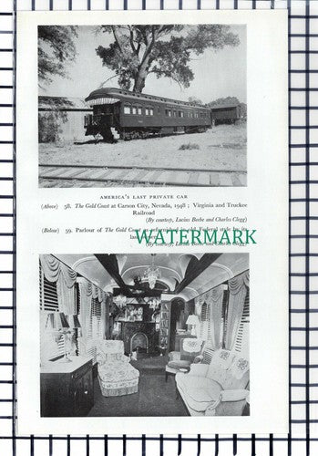 C6755) THE GOLD COAST Railway Train Virginia Truckee Railroad - 1952 Cutting