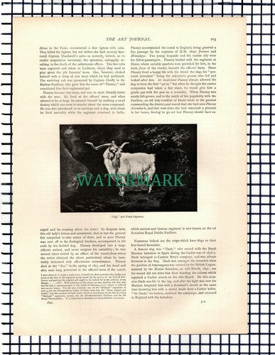 X1664) Regimental Pets Derby Plassey Royal Madras 1st Seaforth - c.1892 Article