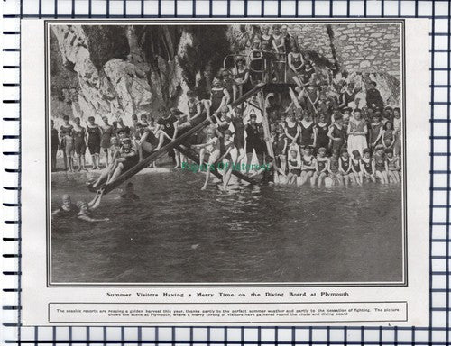(6738) Plymouth Diving Board - 1919 Cutting