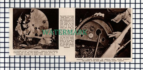 Marley Park Maryland USA 'Flying Saucers' Jonathan Caldwell - 1949 Cutting