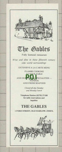 (5532) The Gables Fore Street Old Harlow Essex - 1979 Clip