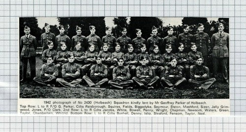 No 2430 Holbeach Squadron Biggadyke Mashford Whitrid Islip - 1977 Clipping