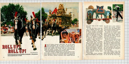 Circus World Museum Parade Baraboo Wisconsin - 1989 Article / Print
