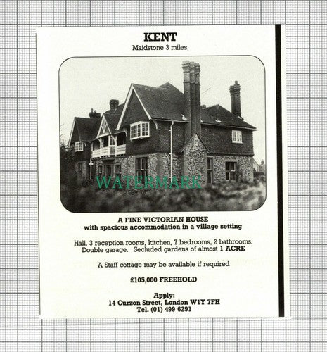 C2994) Near Maidstone Kent House Sale Advert - 1981 Clip