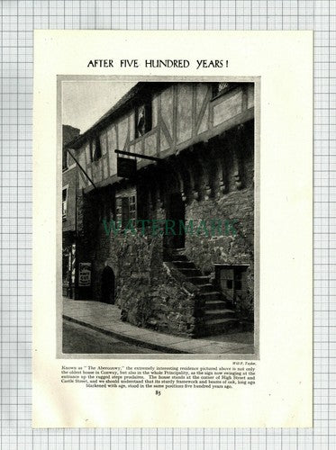 (6843) The Aberconwy Conway House - c.1930s Cutting