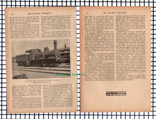 (6642) Lucknow India Railway Station Oudh & Rohilkand Brian Bramill - 1917