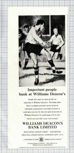 Williams Deacon's Bank Ltd Advert - 1964 Clipping / Print