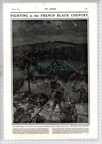 Notre Dame De Lorette Chapel German Night Attack War WW1 -1915 News Page