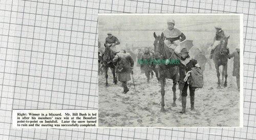 C1884) Mr Bill Bush Beaufort Point to Point Innisfoil Blizzard - 1972 Clip