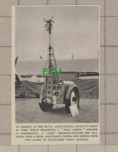 C1897) Royal Agricultural Society Show York Cape Orchard Sprayer - 1948 Clip