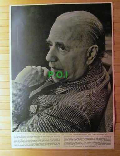(X184) Sir Thomas Beecham Conductor Dies - 1961 Clip