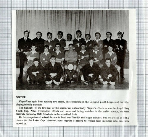 HMS Fisgard Soccer Team - 1973 Clipping / Print