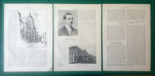 Edinburgh University Rev George Jackson Hugh Black - 1896 Article