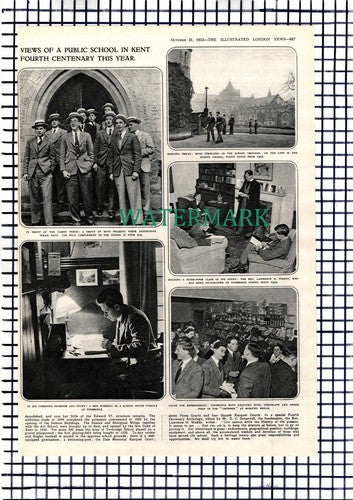 Tonbridge School Rev Lawrence Waddy Stredder - 1953 Article