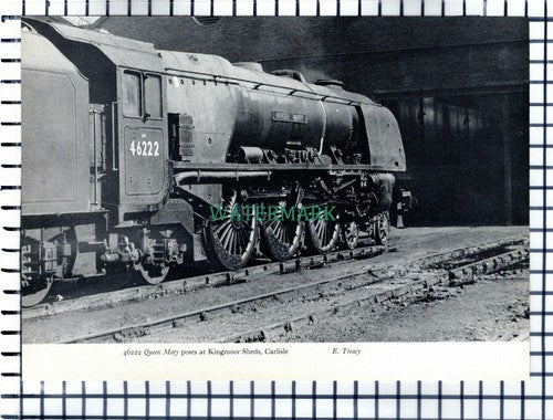 (7049) Duchess Of Buccleuch Locomotive / Queen Mary Kingmoor Carlisle - Cutting