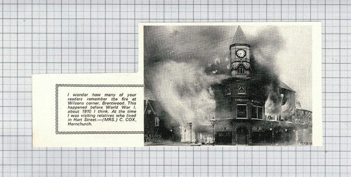 Brentwood Essex Wilson's Corner Fire - 1970 Small Clipping