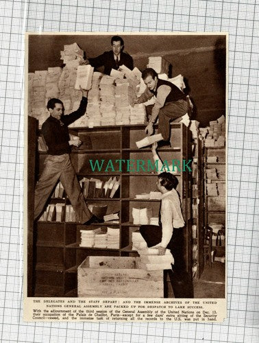 C2322) United Nations General Assembly Palais de Chaillot Paris - 1948 Clip