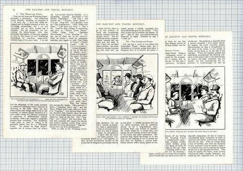 (6426) Annoying Railway Passengers H Hervey - 1914 Article