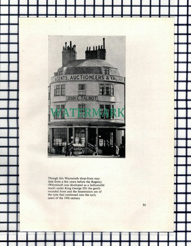 John C Talbot Weymouth Dorset Shop - c.1948 Cutting / Print