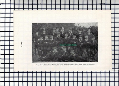 C6557) Wesleyan Chapel Middlesbrough Casey's Circus Chaplin - 1960s Book Print
