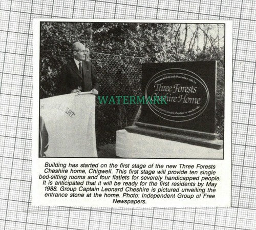 C2077) Three Forests Cheshire Home Chigwell Essex Leonard Cheshire - 1987 Clip