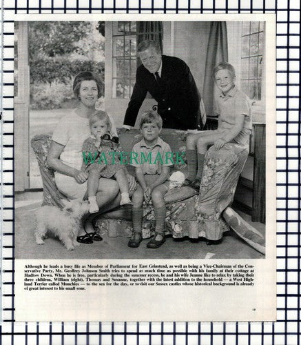 (8434) Mr Geoffrey Johnson Smith MP Jeanne Hadlow Down Sussex - 1967 Cutting