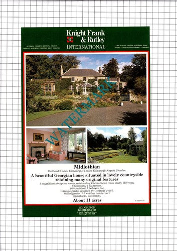 Panthead Midlothian Scotland - 1991 House Sale Advert