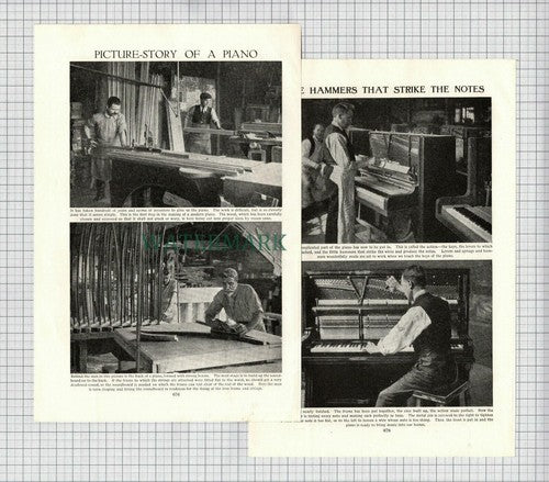 (8531) Story Of A Piano - c.1950s Article